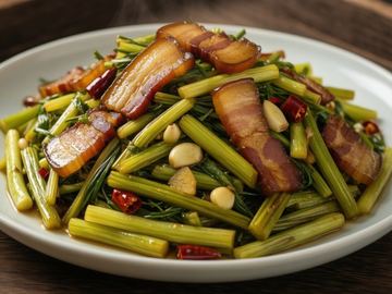 藜蒿炒腊肉